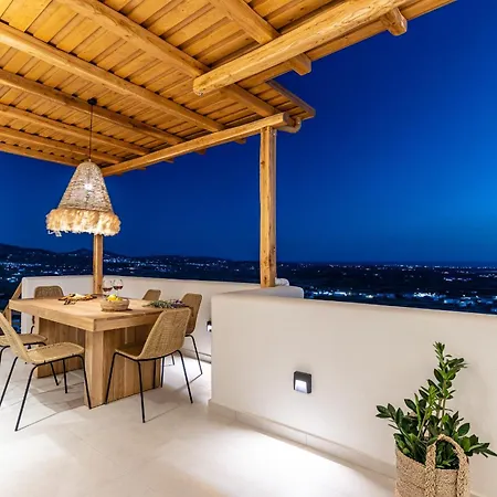 Eartha Horizon 3br With Private Pool Panoramic Sea Sunset View * Naxos City