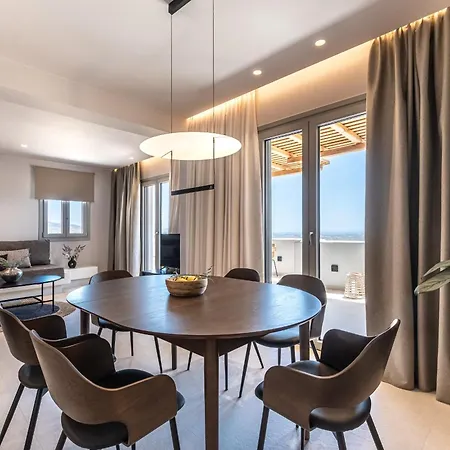 Eartha Horizon 3br With Private Pool Panoramic Sea Sunset View Vila Naxos City